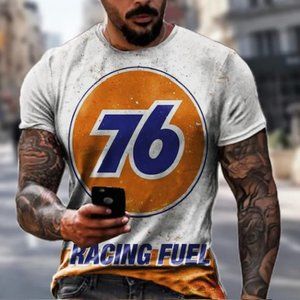 3/$25 Men's 3D Retro Printed Vintage Oil T-Shirt